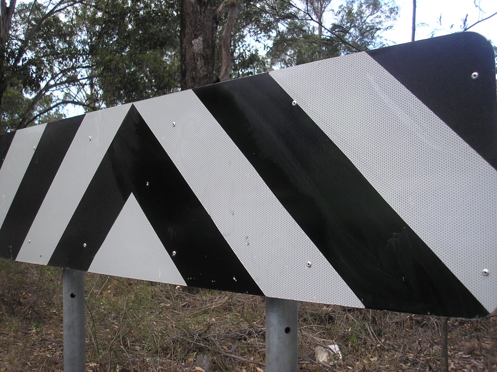 Graffiti Cleaning off road sign after